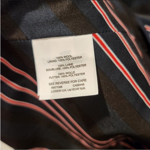 J. Crew 100% wool blazer in navy NWOT - Picture 6 of 14